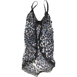 Multicolor Leopard Babydoll Chemise Underwear