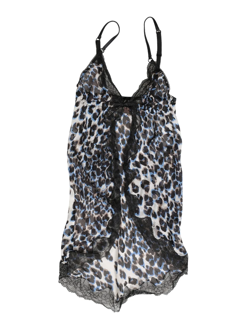 Multicolor Leopard Babydoll Chemise Underwear