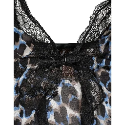 Multicolor Leopard Babydoll Chemise Underwear