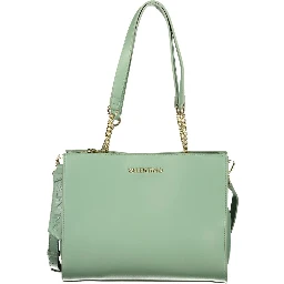Verde Poliuretano Women's Bag with Compartments and Pockets
