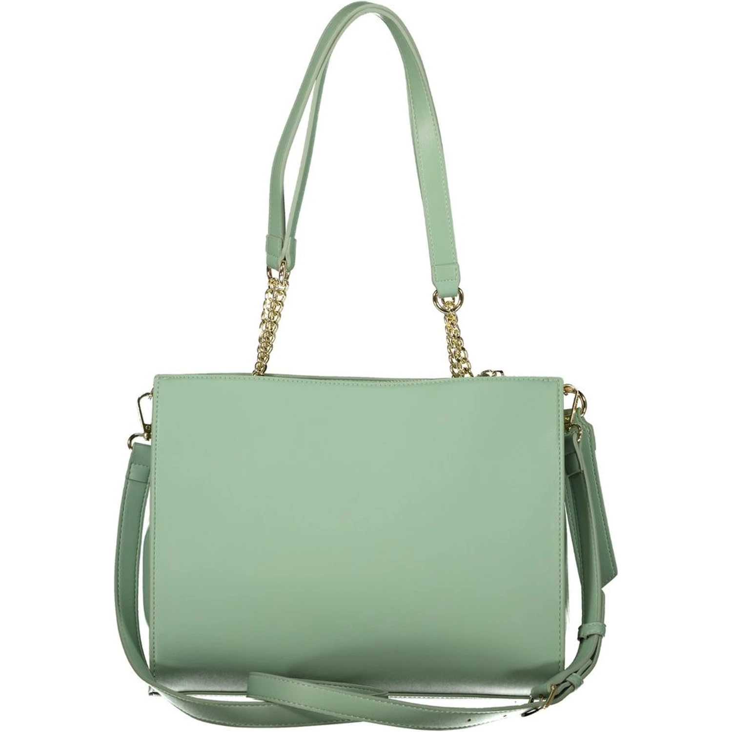 Verde Poliuretano Women's Bag with Compartments and Pockets