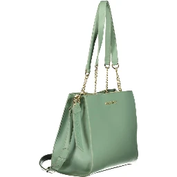 Verde Poliuretano Women's Bag with Compartments and Pockets