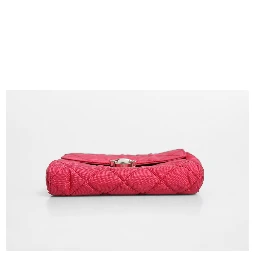 Prada Pink Quilted Tessuto Impuntu Nylon Flap Crossbody Bag