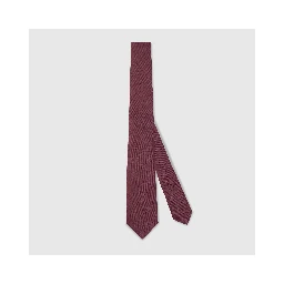 Cotton and silk GG tie