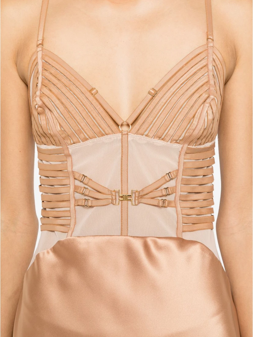 Elisabetta Franchi Dresses Beige