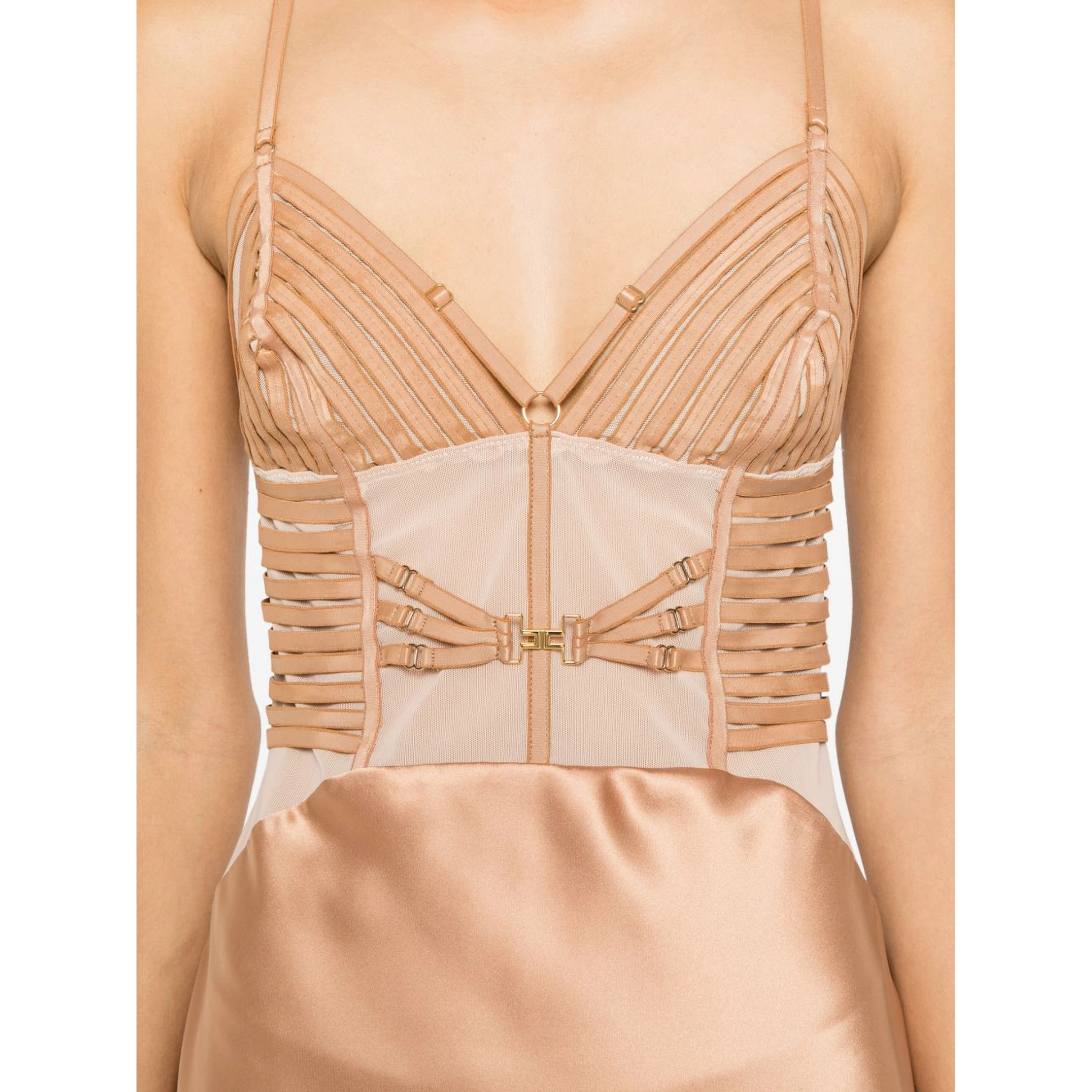 Elisabetta Franchi Dresses Beige