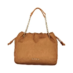 Brown Polyurethane Womens Bag