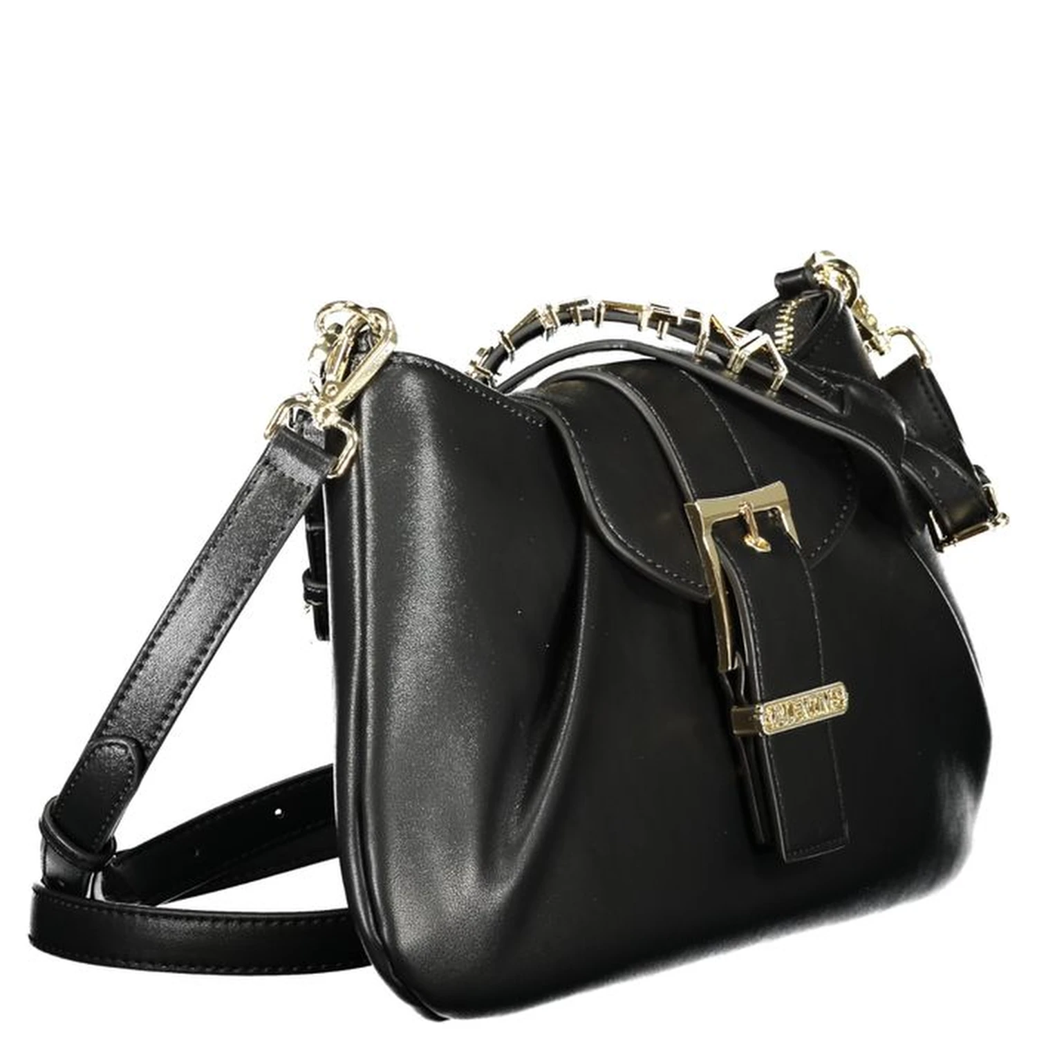 Black Polyurethane Women's Bag