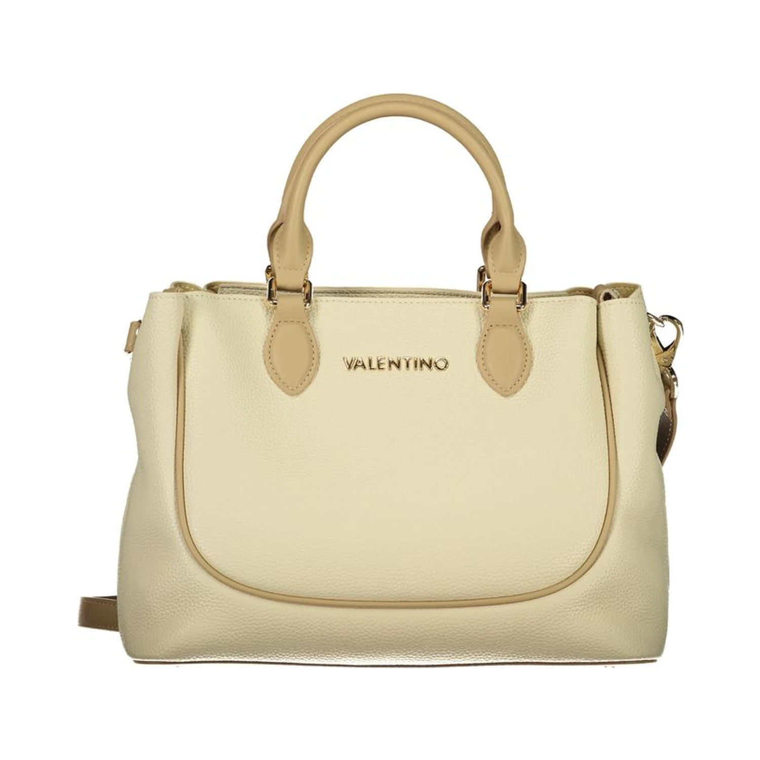Beige Polyurethane Female Bag