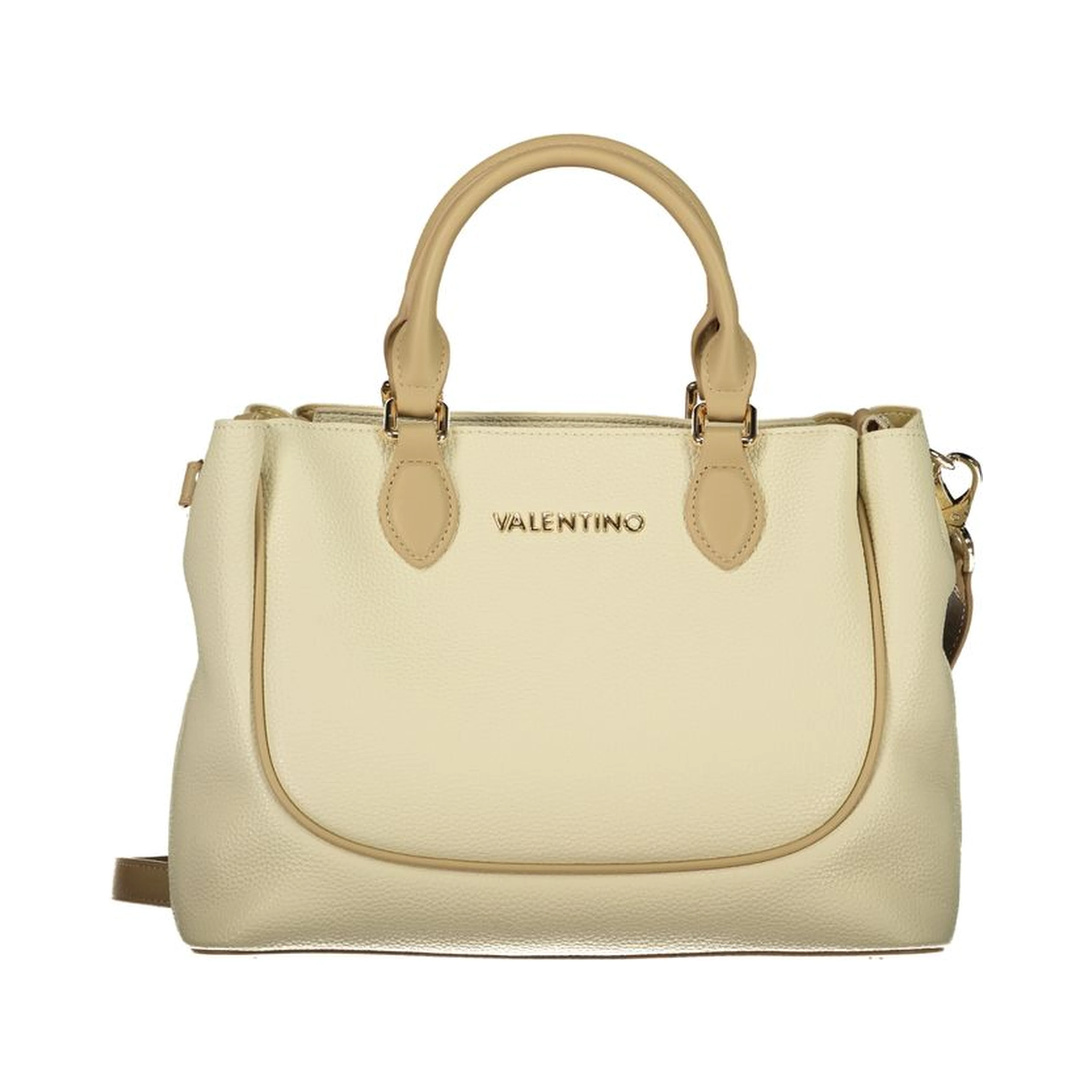 Beige Polyurethane Female Bag