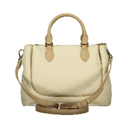 Beige Polyurethane Female Bag