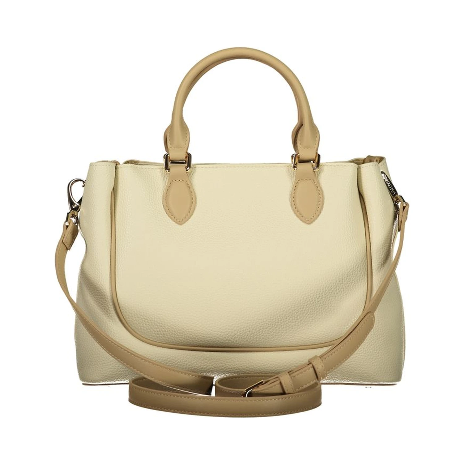 Beige Polyurethane Female Bag