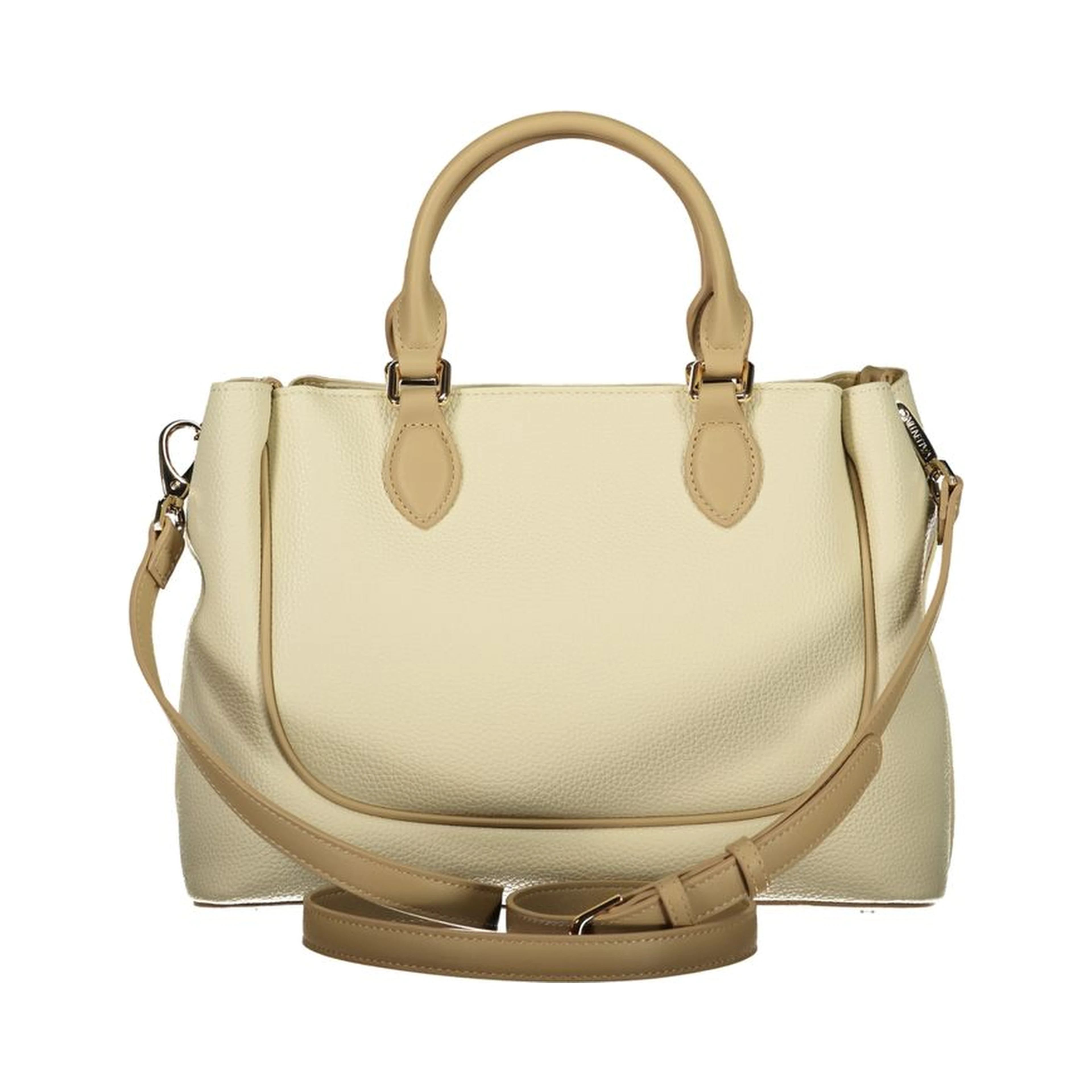 Beige Polyurethane Female Bag