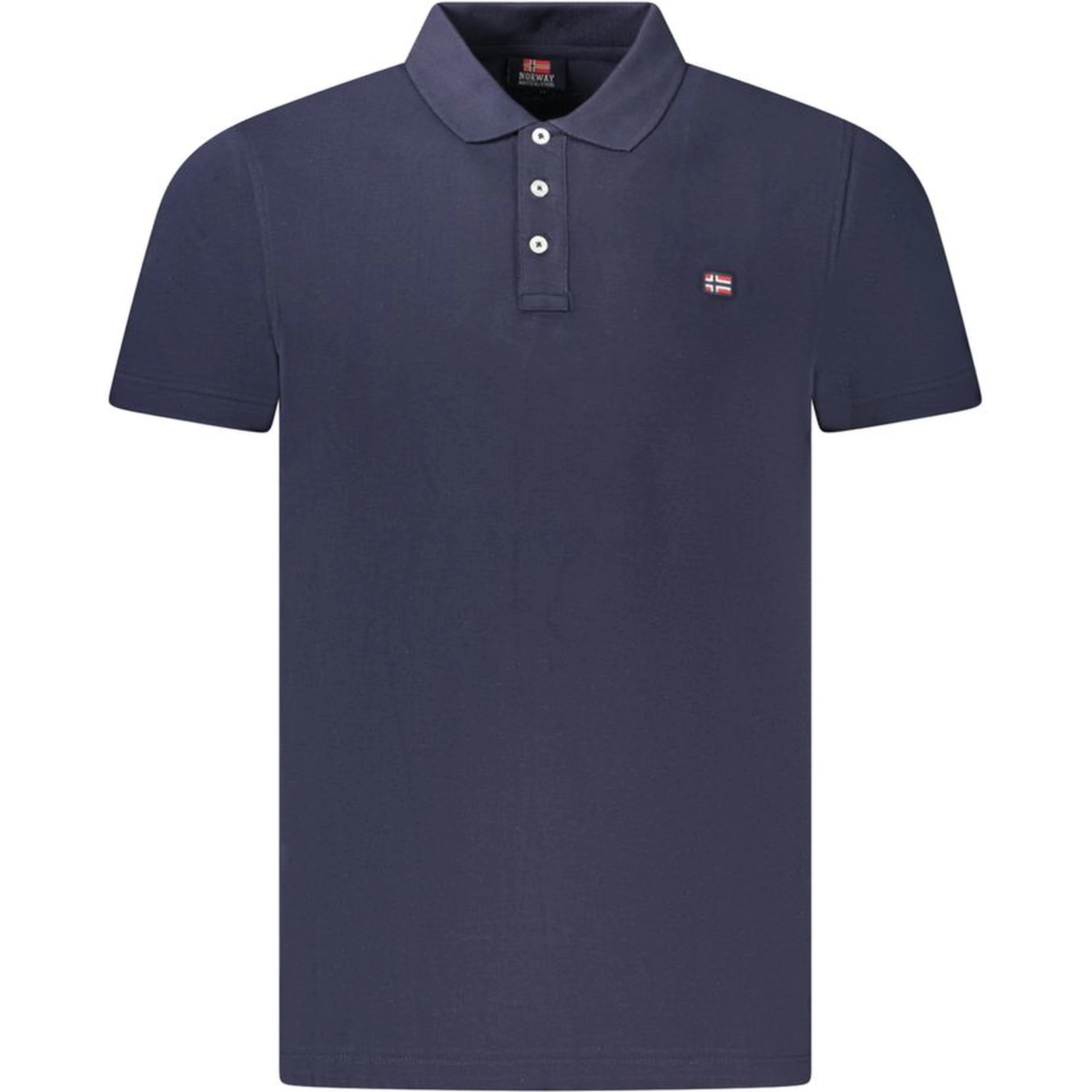 Blue Cotton Men's Polo