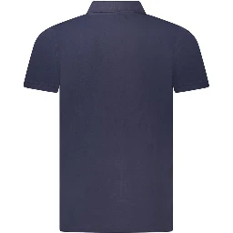 Blue Cotton Men's Polo