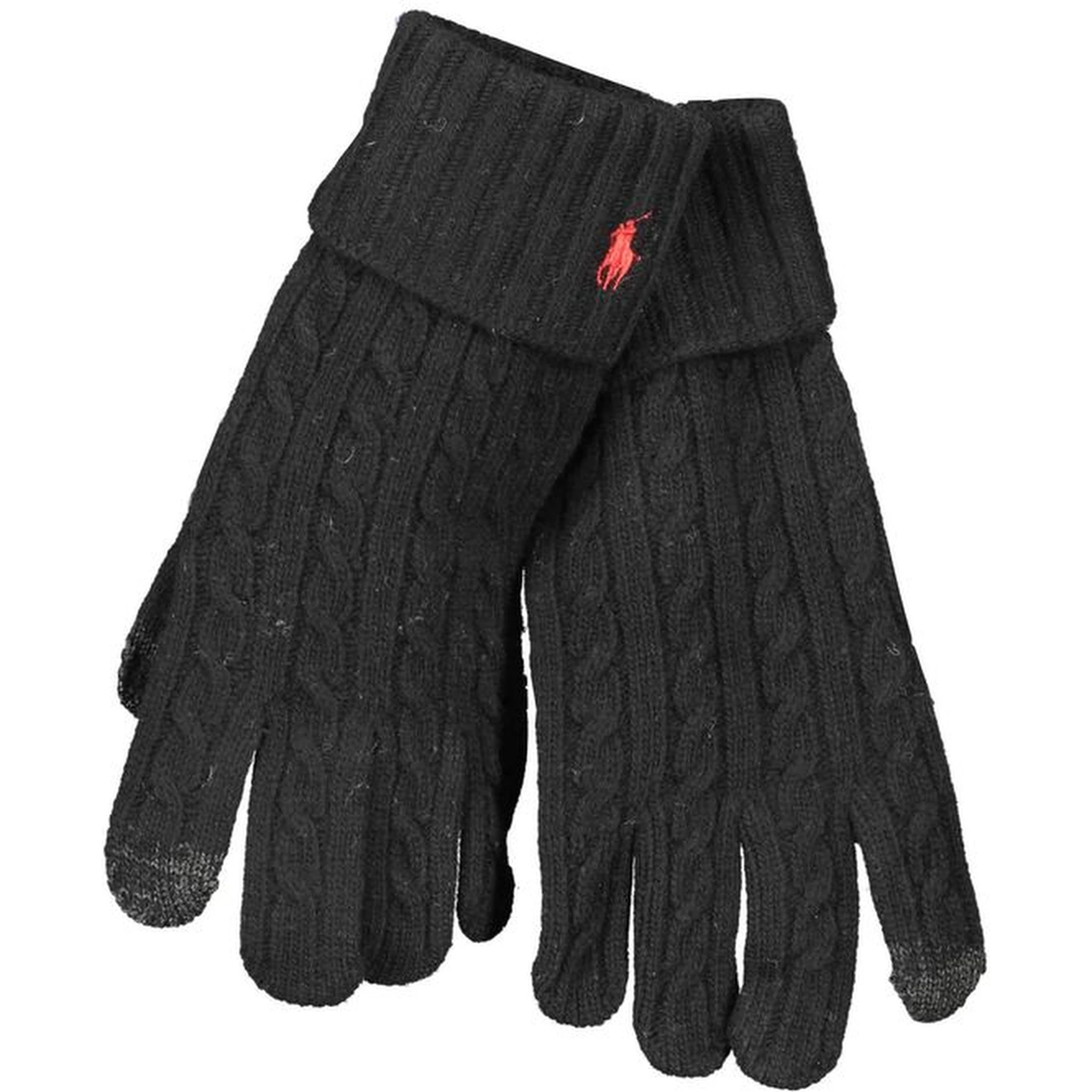 Black Wool Men's Glove