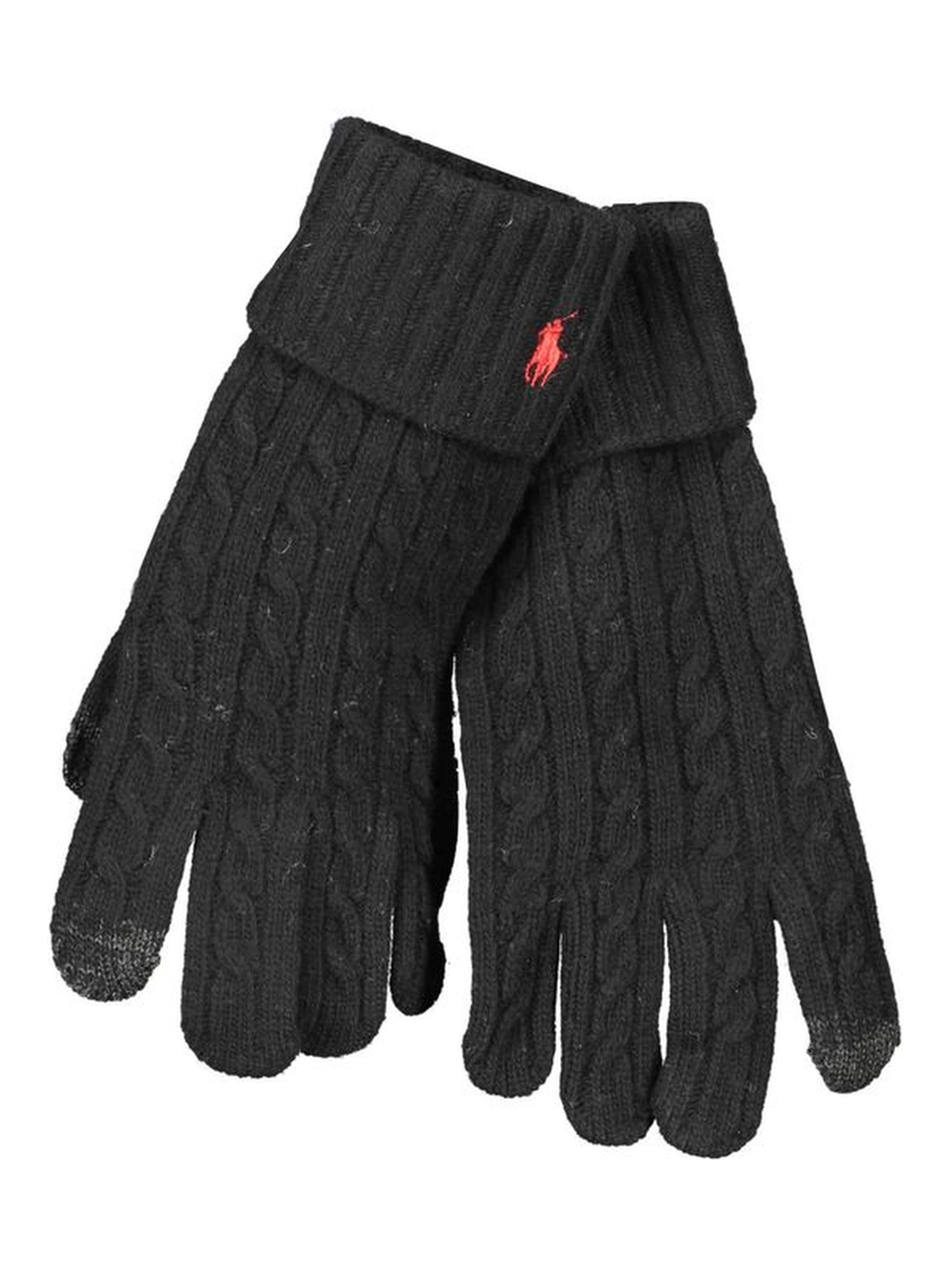 Black Wool Men's Glove