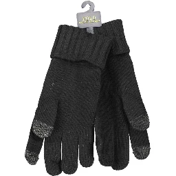 Black Wool Men's Glove