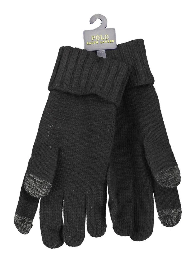 Black Wool Men's Glove