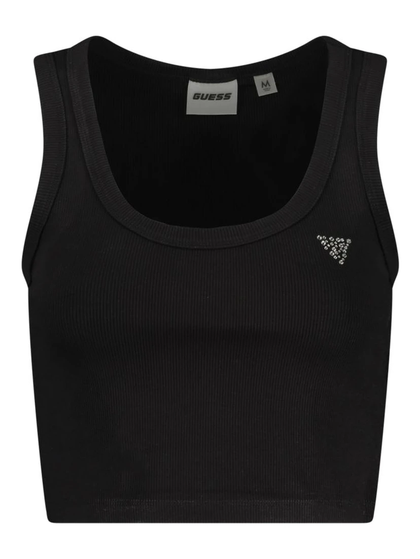 Black Viscose Women's Tank