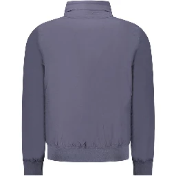 Blue Nylon Mens Jacket