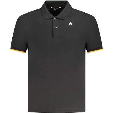 Black Cotton Men's Polo
