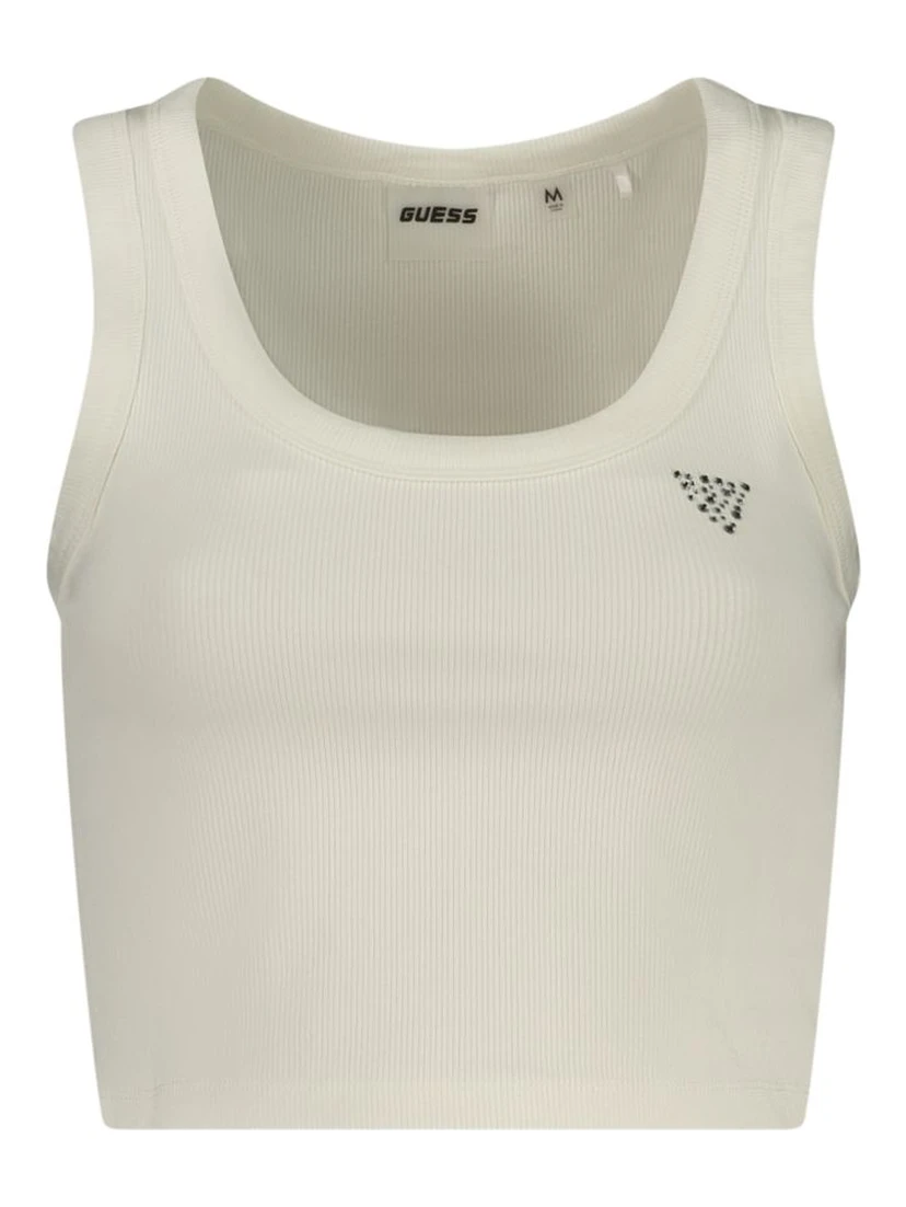 Bianco Viscose Woman Tanktop