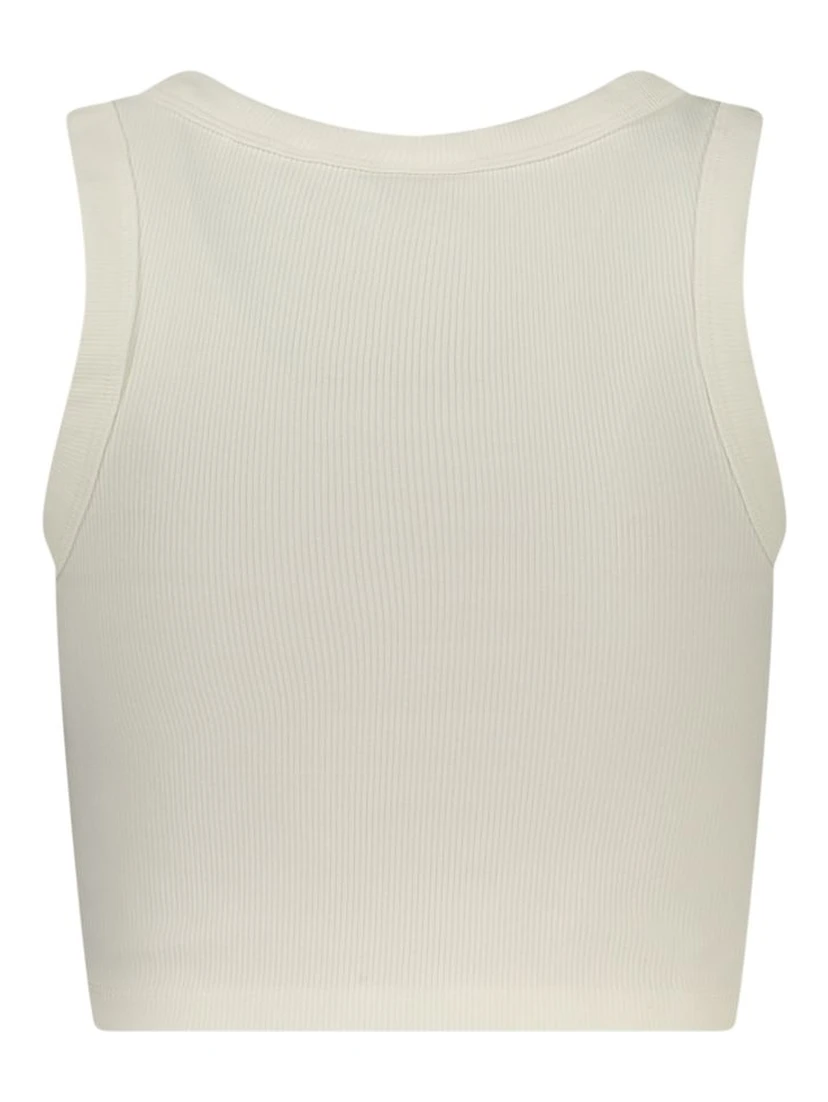 Bianco Viscose Woman Tanktop