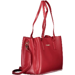 Rosso Polyurethane Women Bag