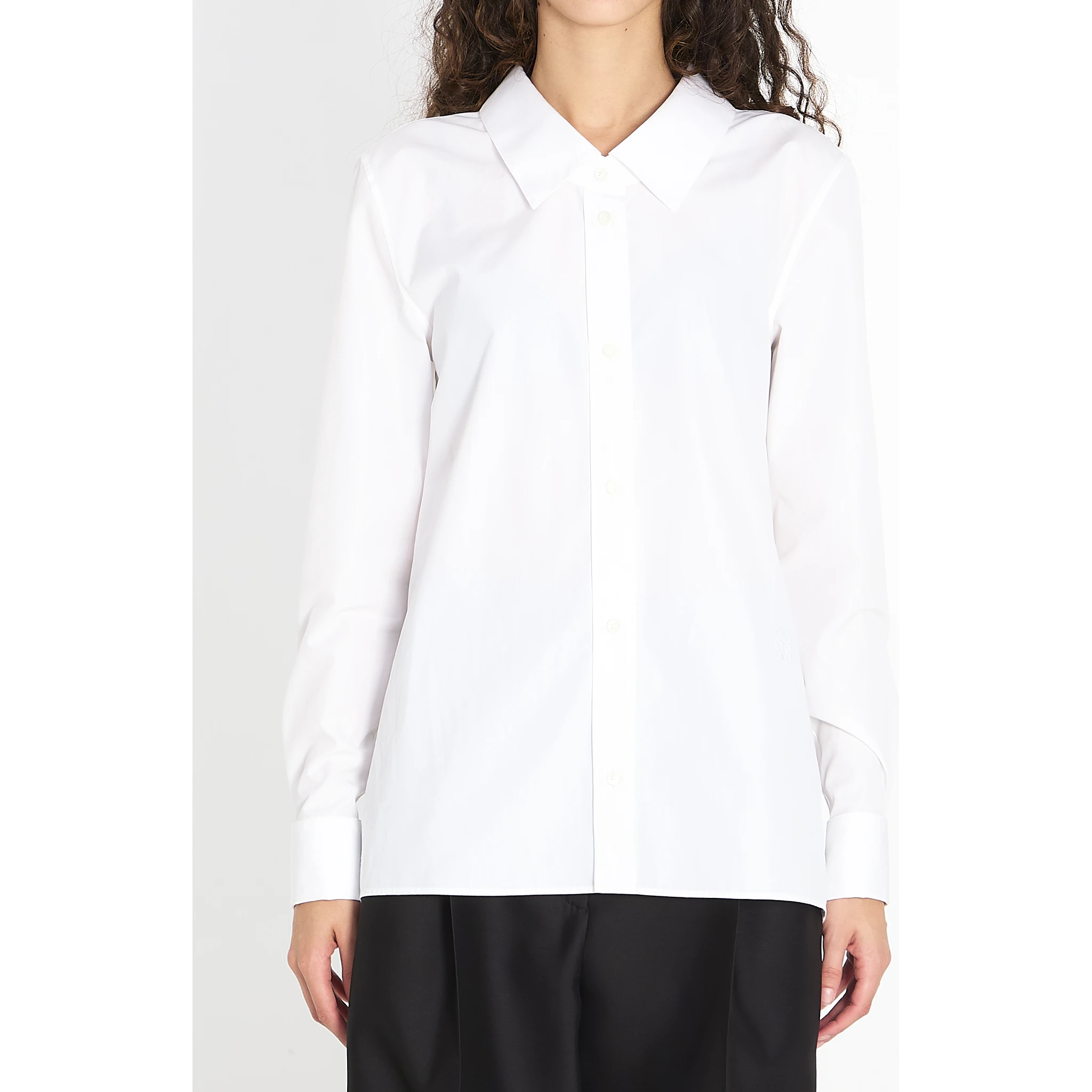 Embellished cotton shirt