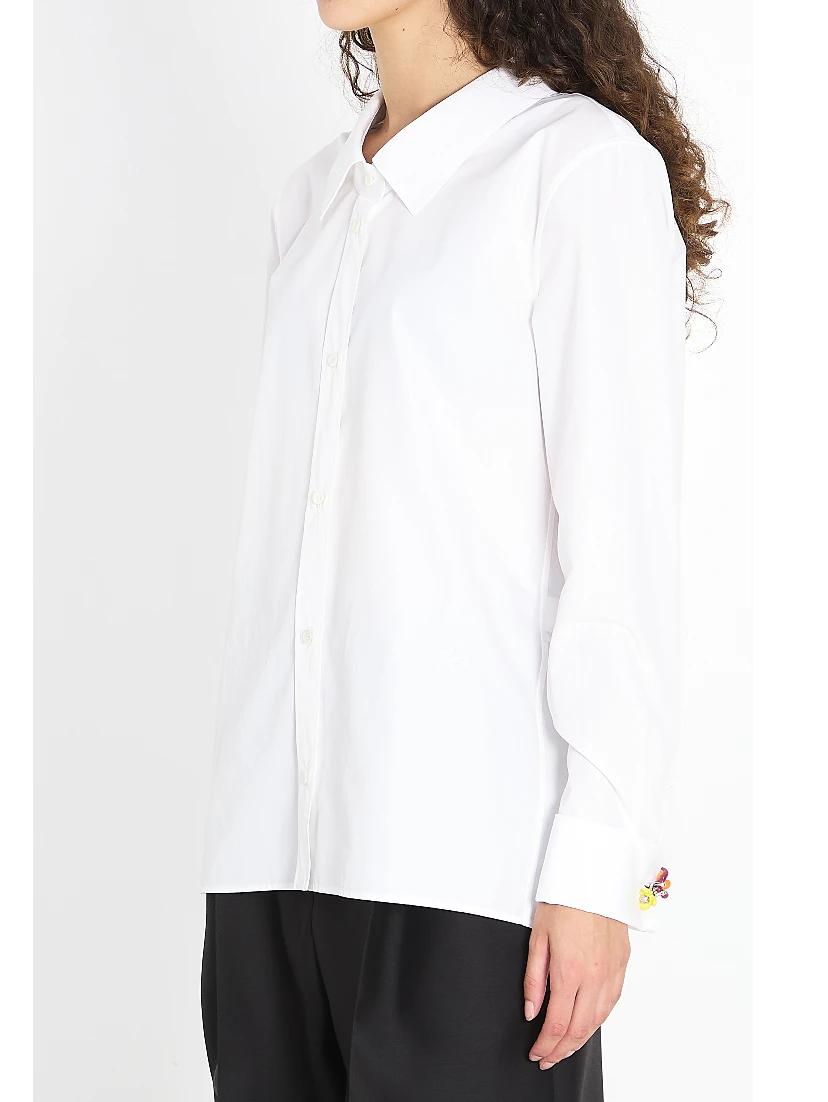 Embellished cotton shirt