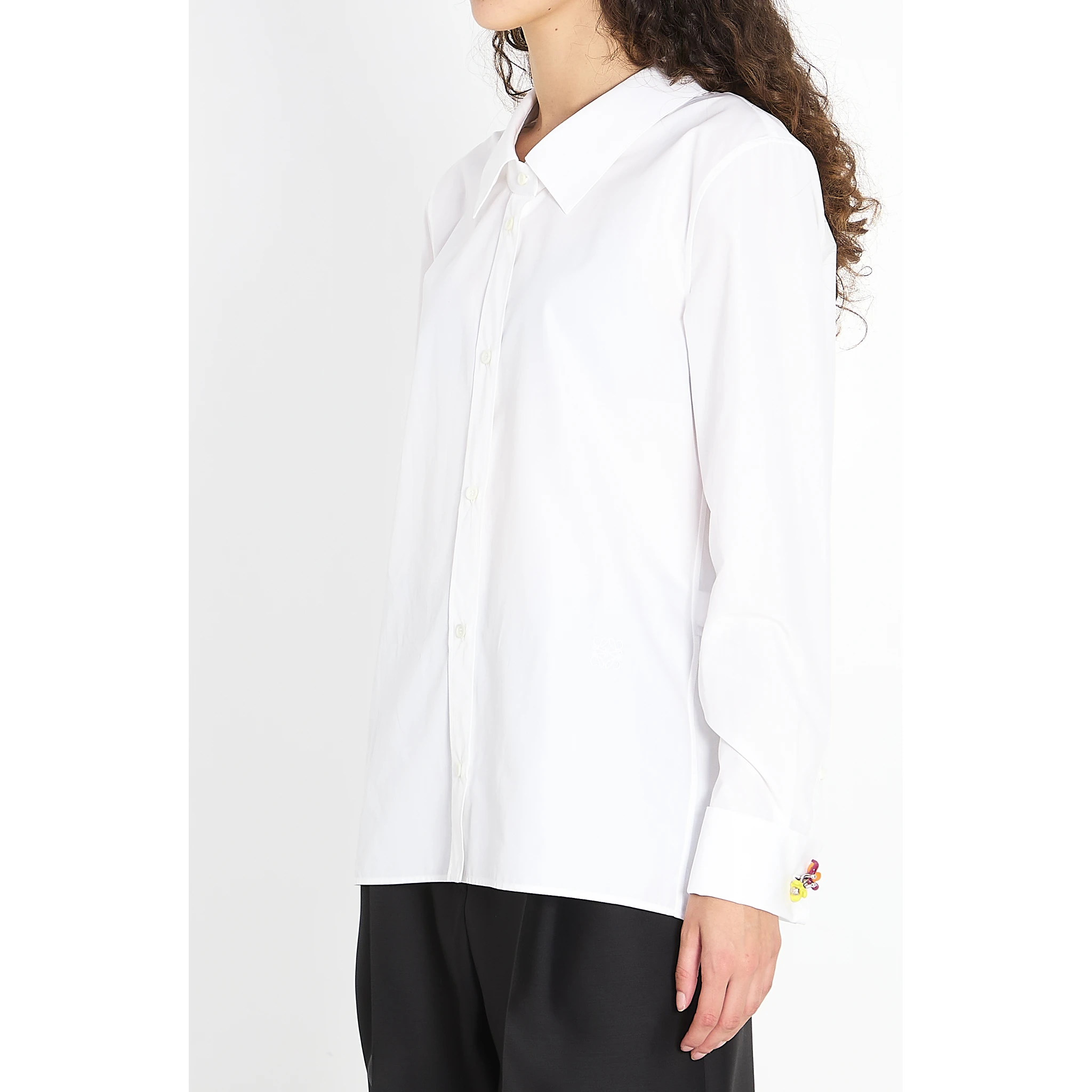 Embellished cotton shirt