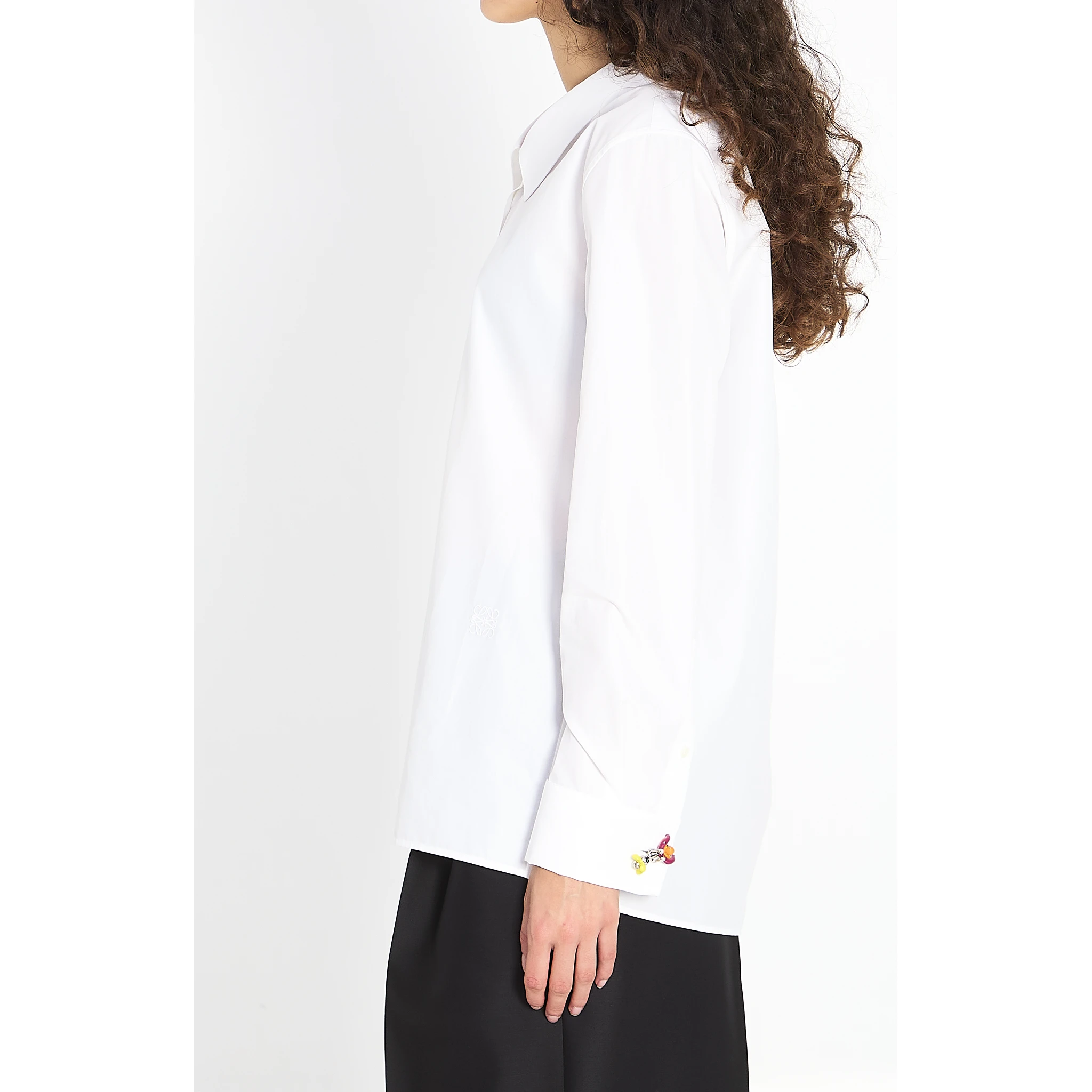 Embellished cotton shirt