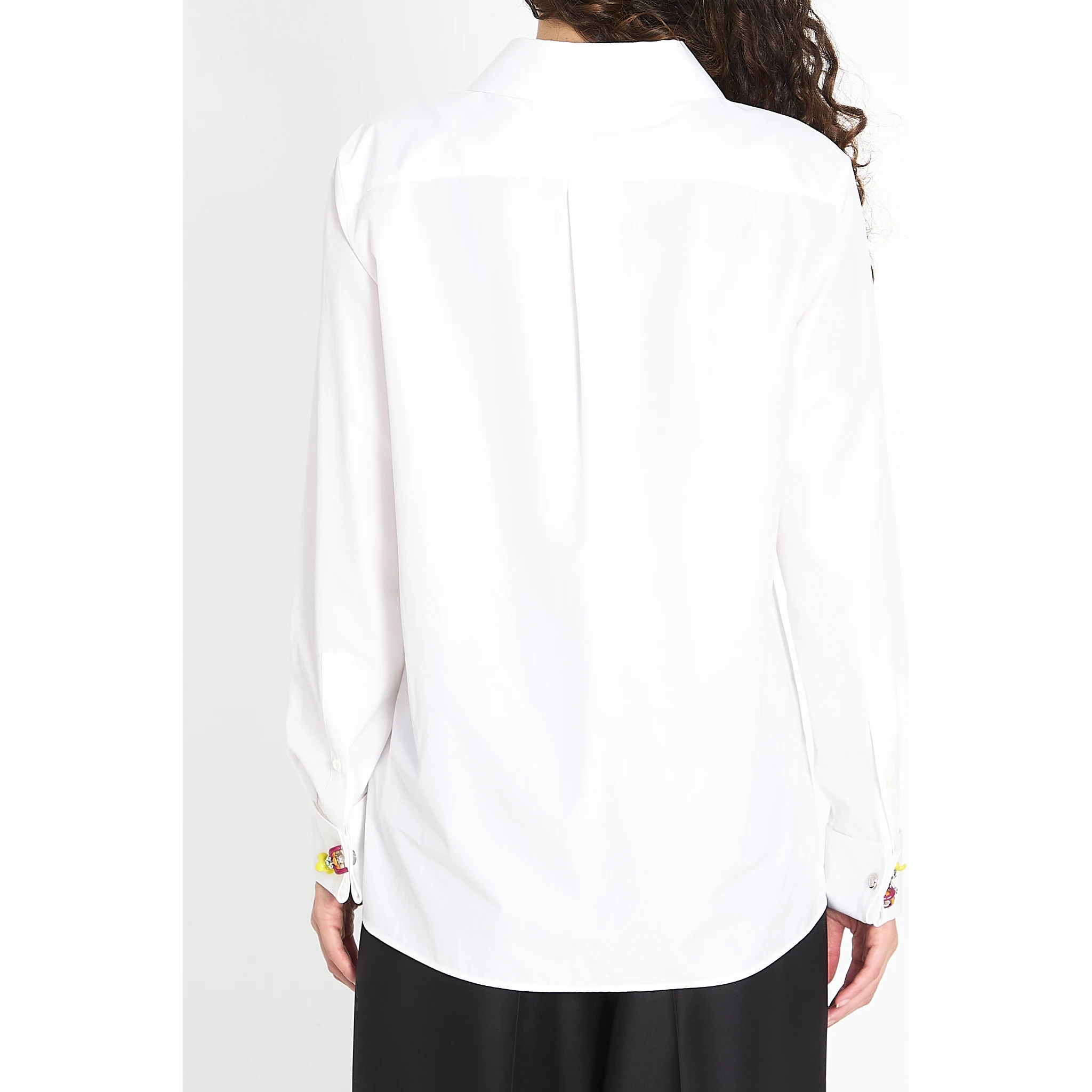 Embellished cotton shirt