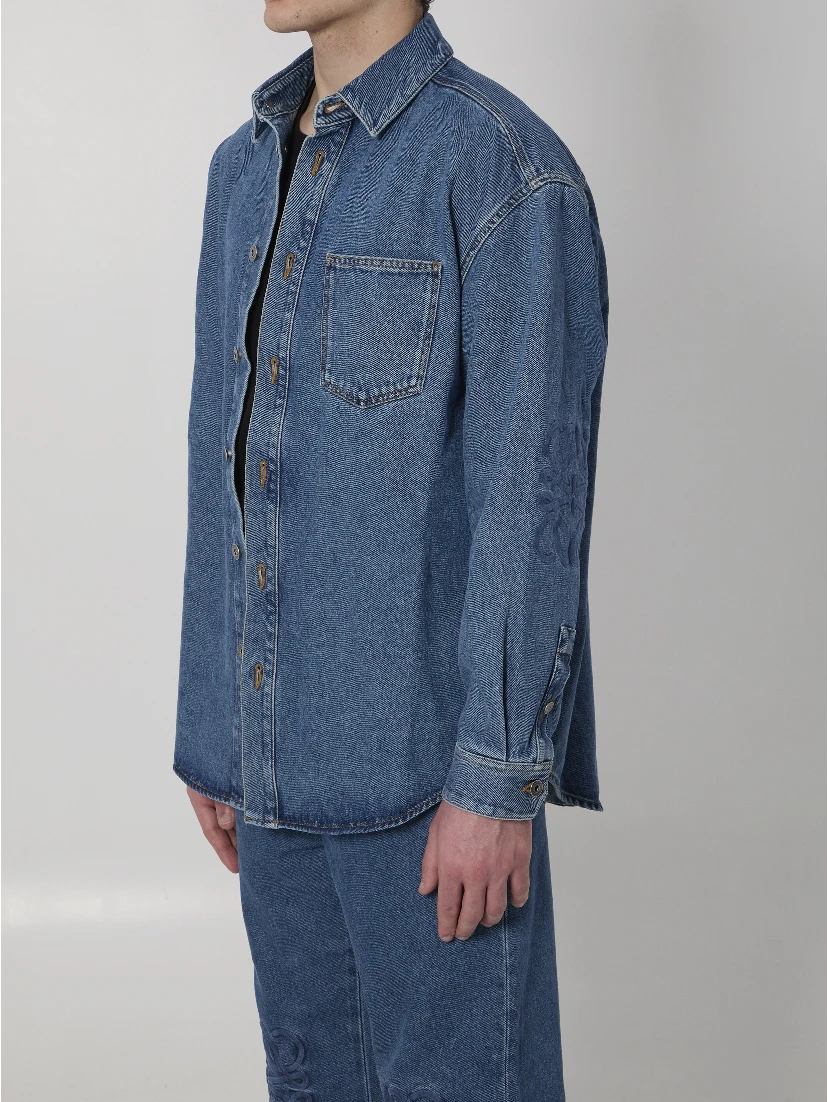 Anagram denim overshirt