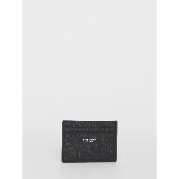 Black leather cardholder