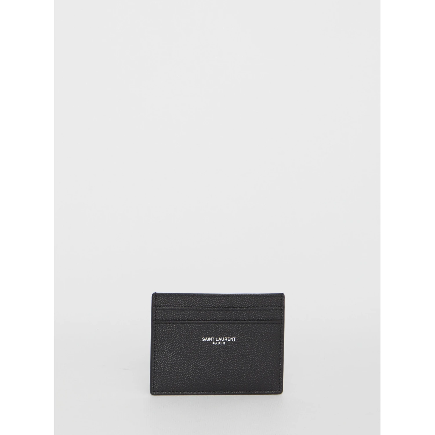 Black leather cardholder