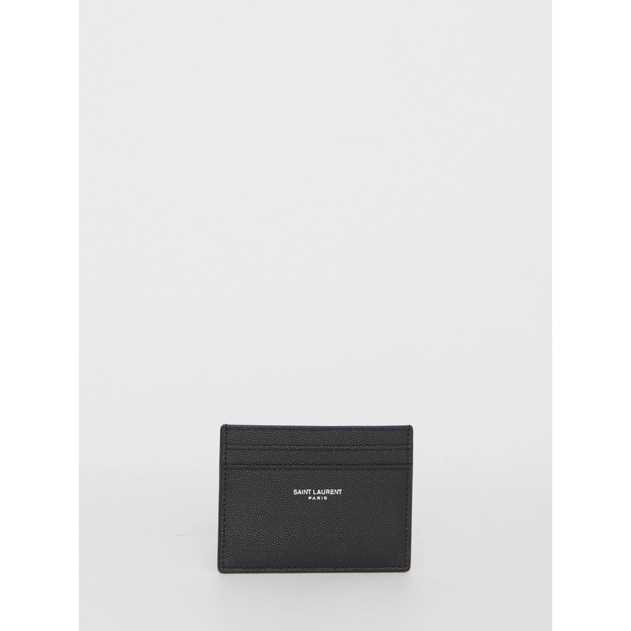 Black leather cardholder