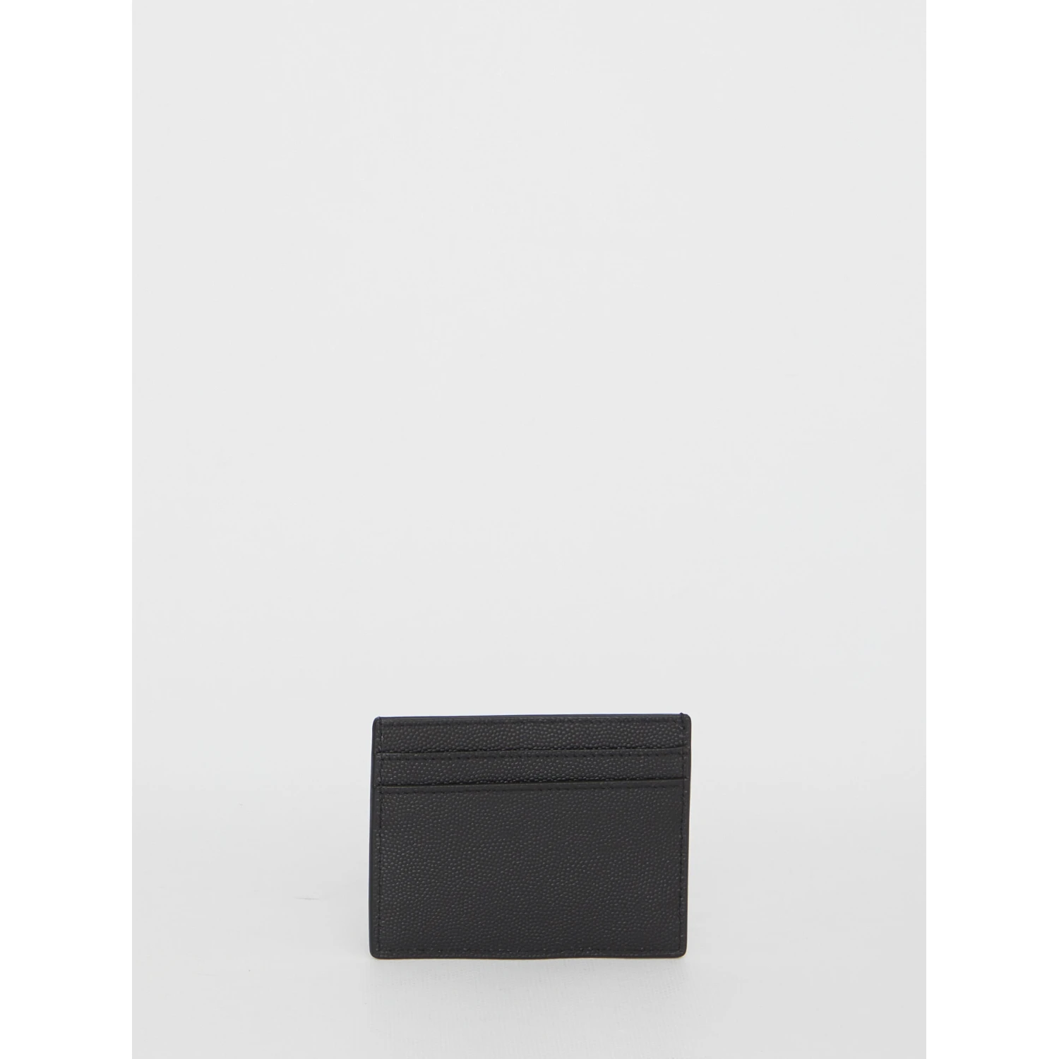 Black leather cardholder