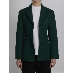 Green wool jacket