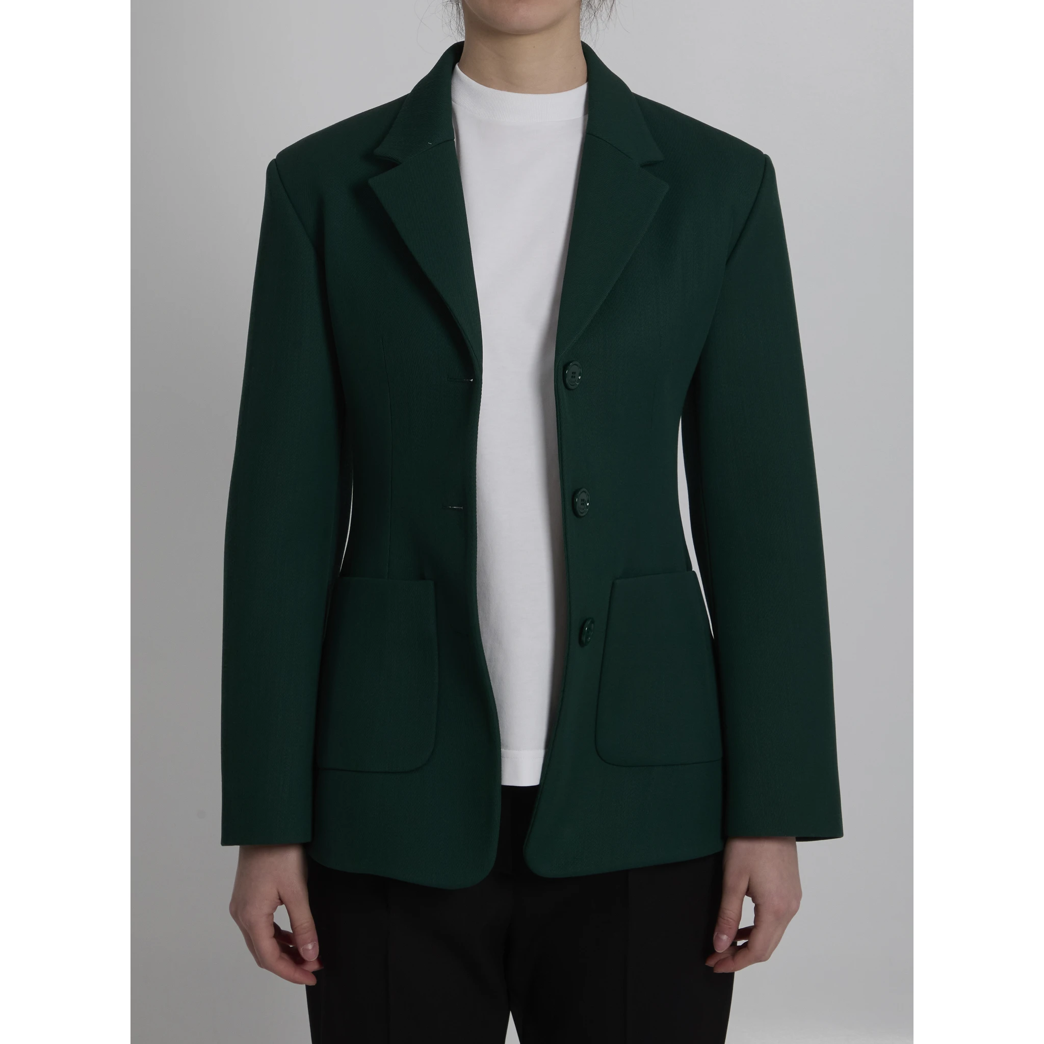 Green wool jacket