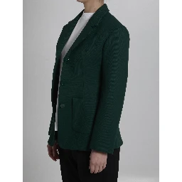 Green wool jacket