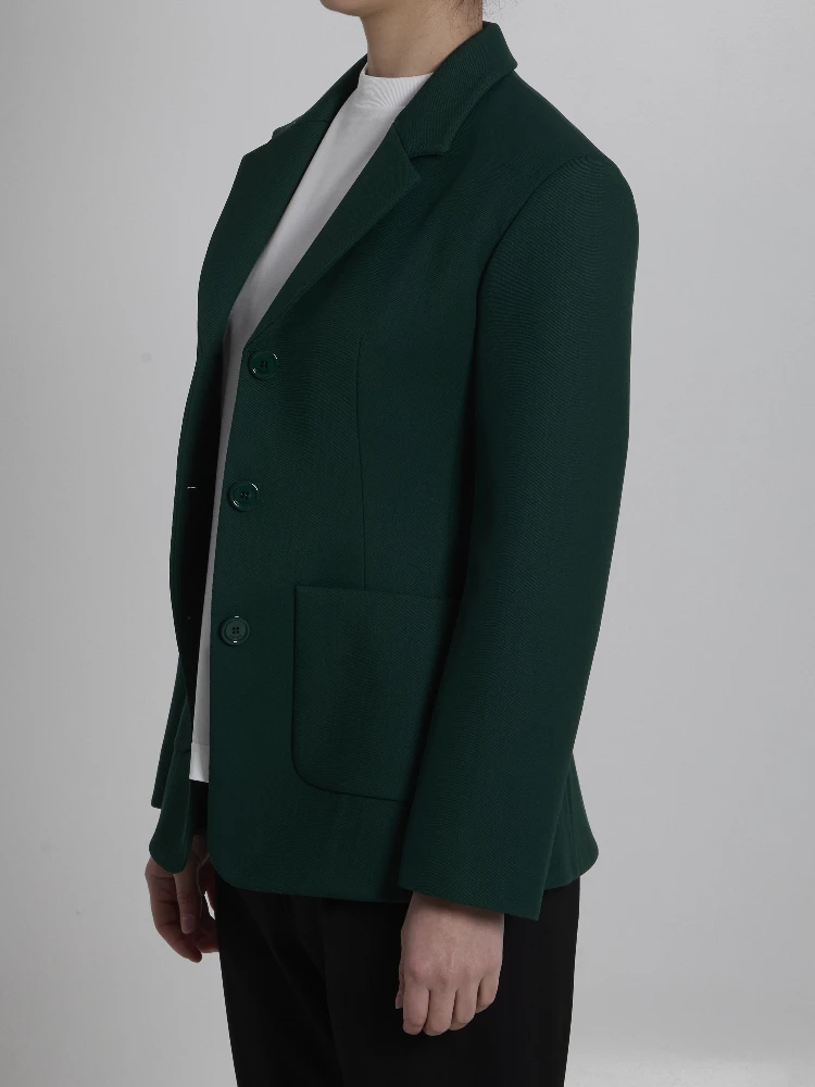 Green wool jacket alternative