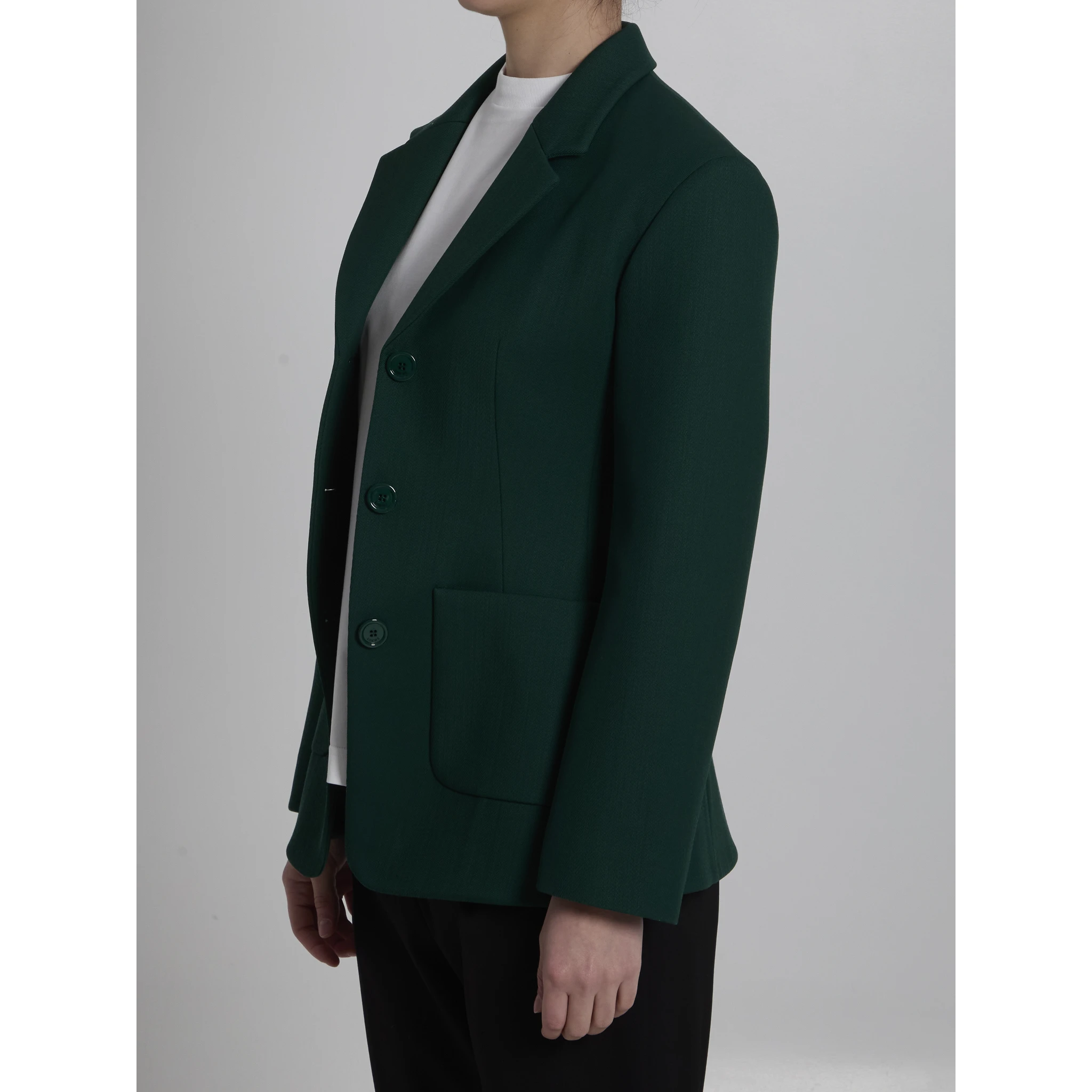 Green wool jacket