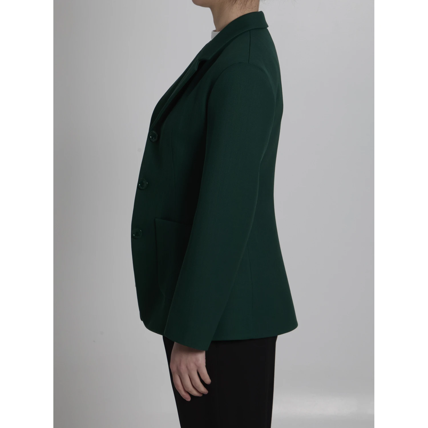 Green wool jacket