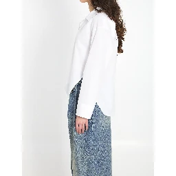 Asymmetric cotton shirt