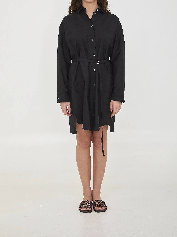 Mini shirt dress