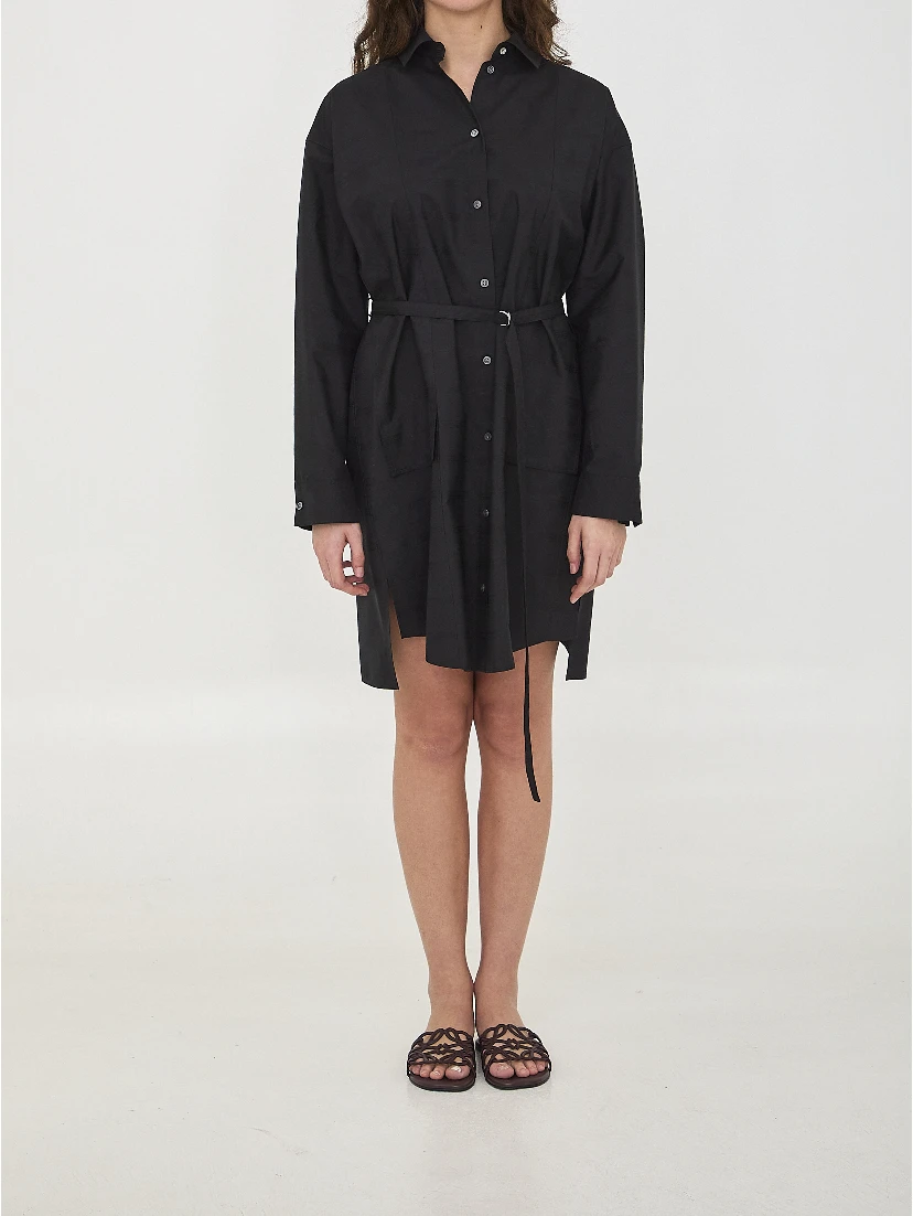 Mini shirt dress