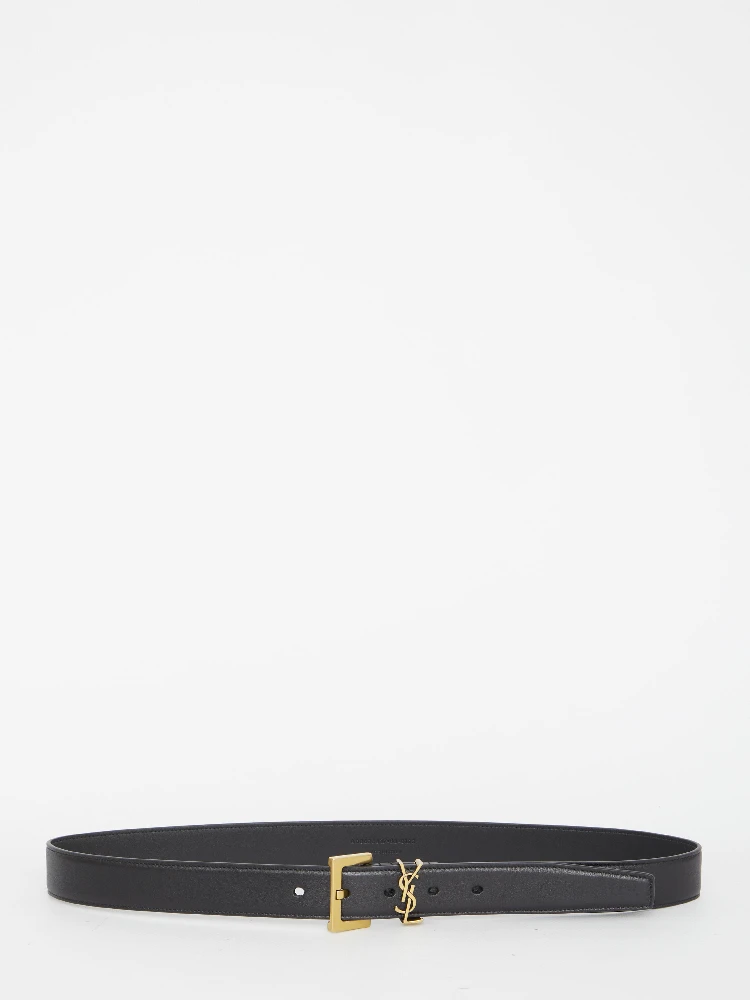 Monogram thin belt