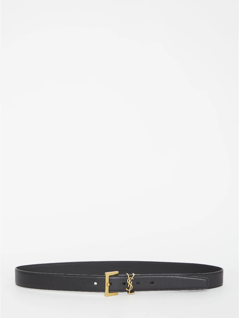 Monogram thin belt